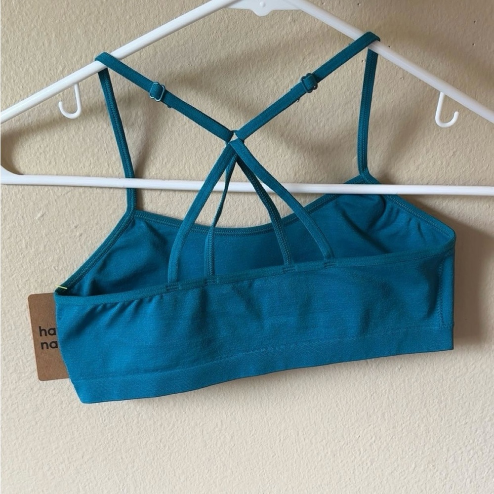 Teal Strappy Sports Bra